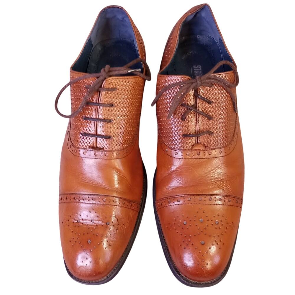 STACY ADAMS Men's MacKay Cap-Toe Oxfords 10 M